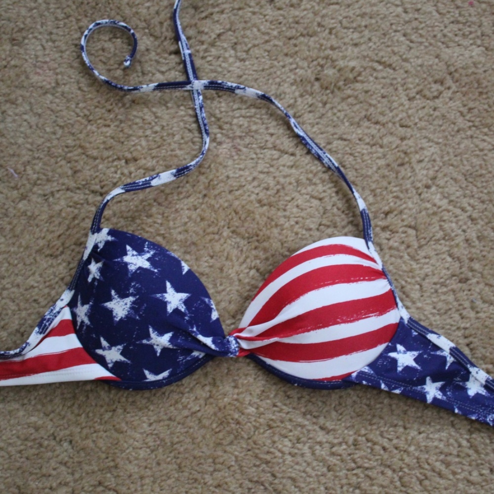 American Flag bathing suit top!